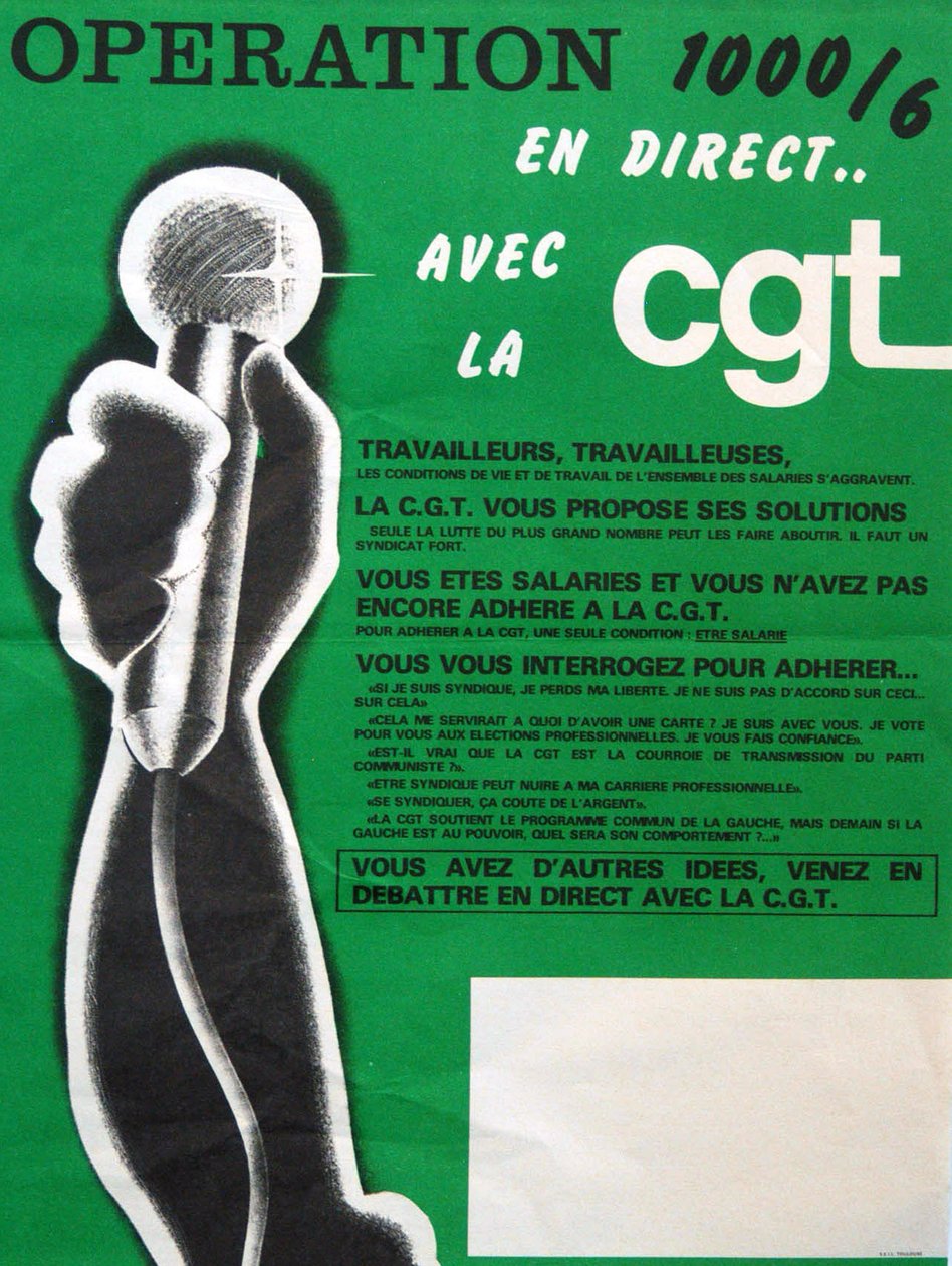 CGT -Operation 1000 Plakate von Unknown