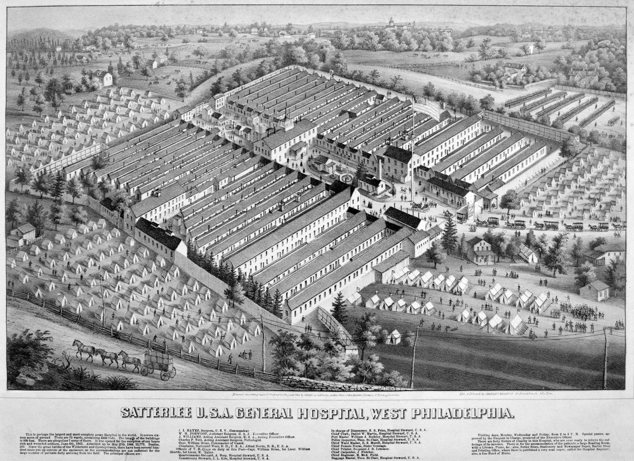 Satterlee Hospital, Philadelphia, Pennsylvania, 1863 von American School