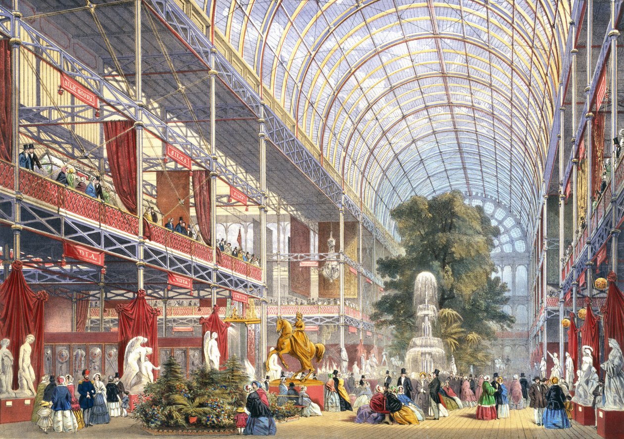 Große Ausstellung, 1851: Zentraltransept, aus Dickinsons umfassenden Bildern von English School