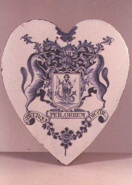 Lambeth Pill-Tile, Lambeth High Street Pottery, ca. 1765-75 von English School