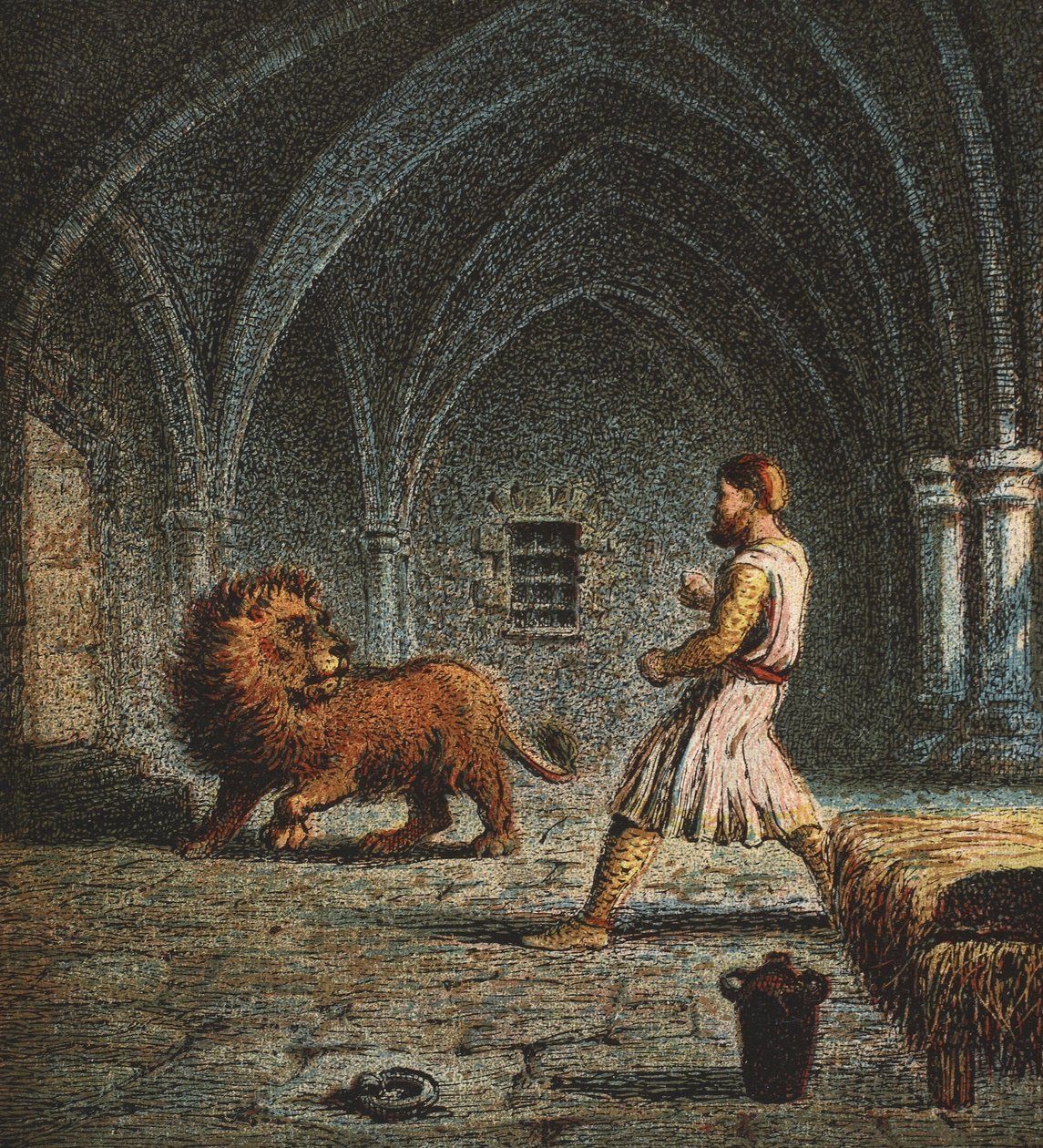 Richard Löwenherz und ein Löwe von English School