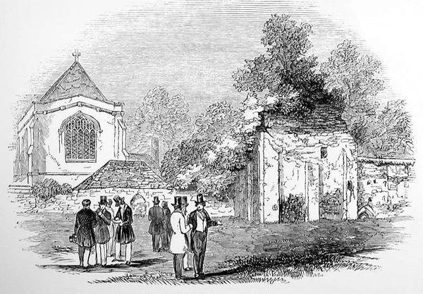 Ruinen von Wolvesey Castle und Palace, Winchester, 1845 von English School