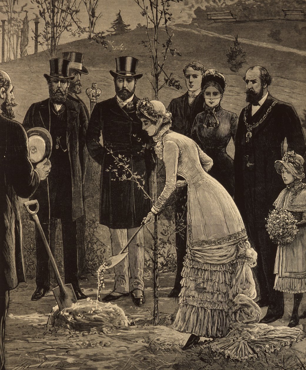 Der königliche Besuch in Leicester: Die Prinzessin von Wales pflanzt eine Eiche im Abbey Park von English School
