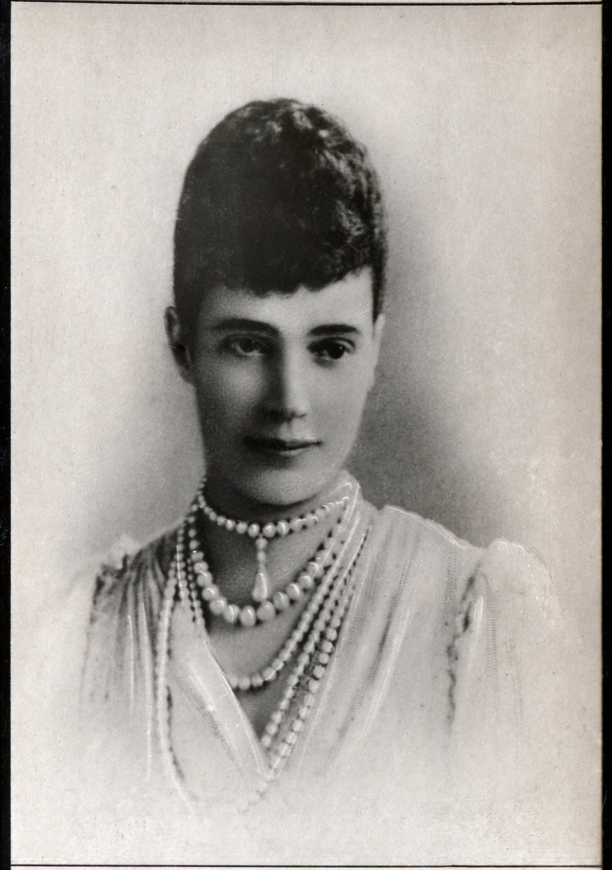 Porträt von Maria Fjodorowna (1847-1928), Kaiserin von Russland von French Photographer
