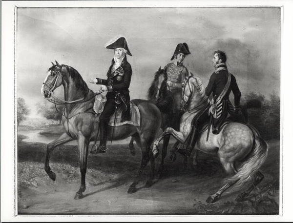 Herzog von Bassano (1763-1839) reitet in Polen, 1809 von French School