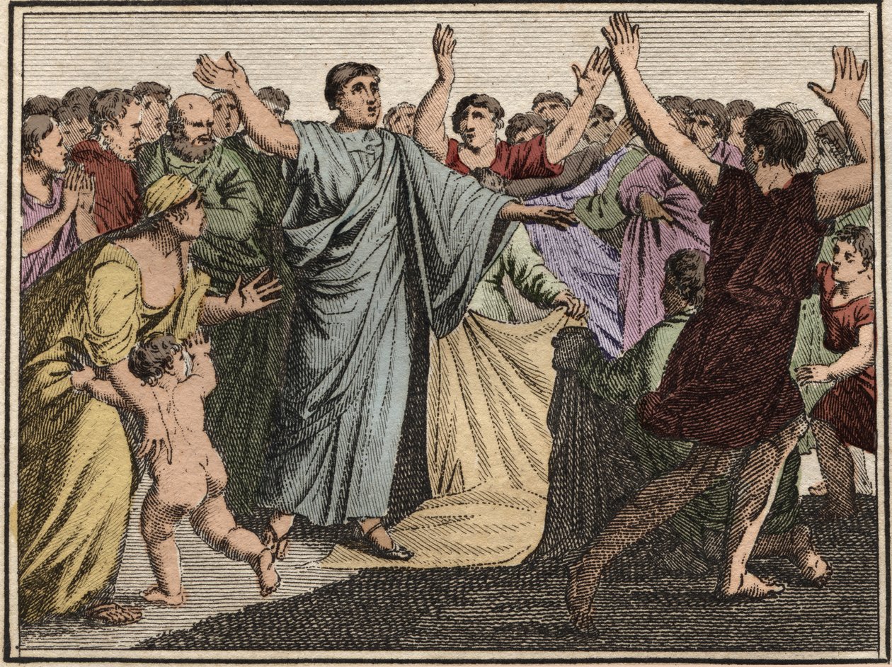 Marcus Tullius Cicero (106-43 v. Chr.), römischer Staatsmann, Redner und Autor, kehrt nach Rom zurück (77 v. Chr.) von French School