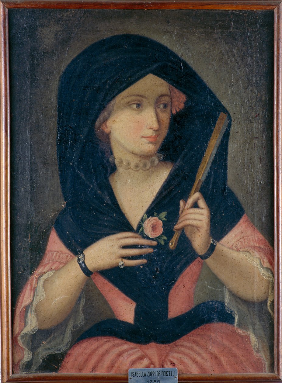 Porträt von Isabella Zoppi de Porzelli, 1785 von Unknown