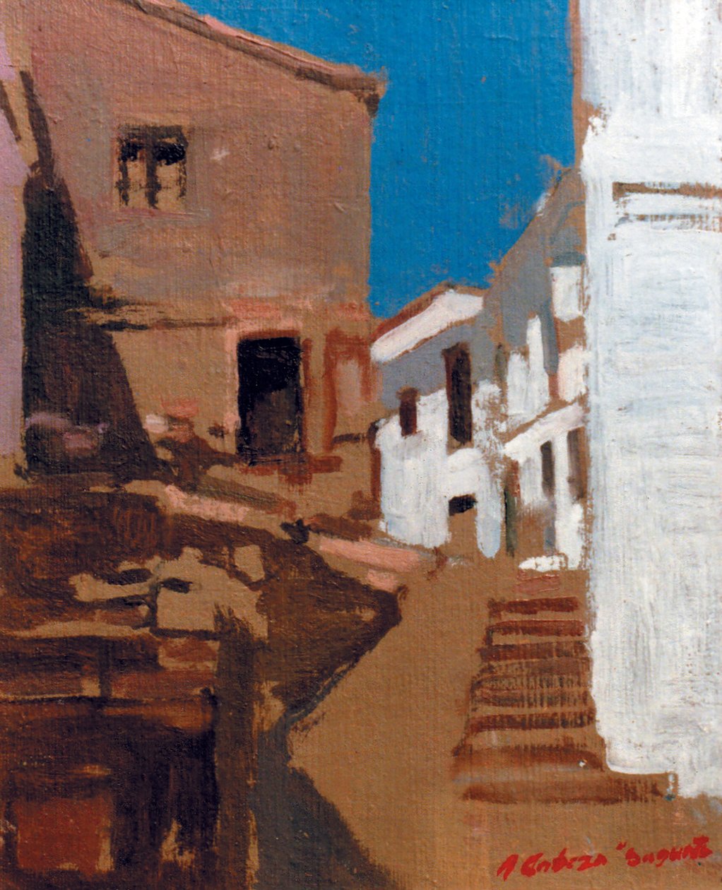 Pintura Valenciana - Calle de Sagunto von Alejandro Cabeza