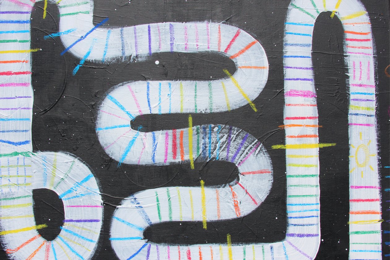 Weg der Zukunft (Detail) von Emilie Csapo Ertl