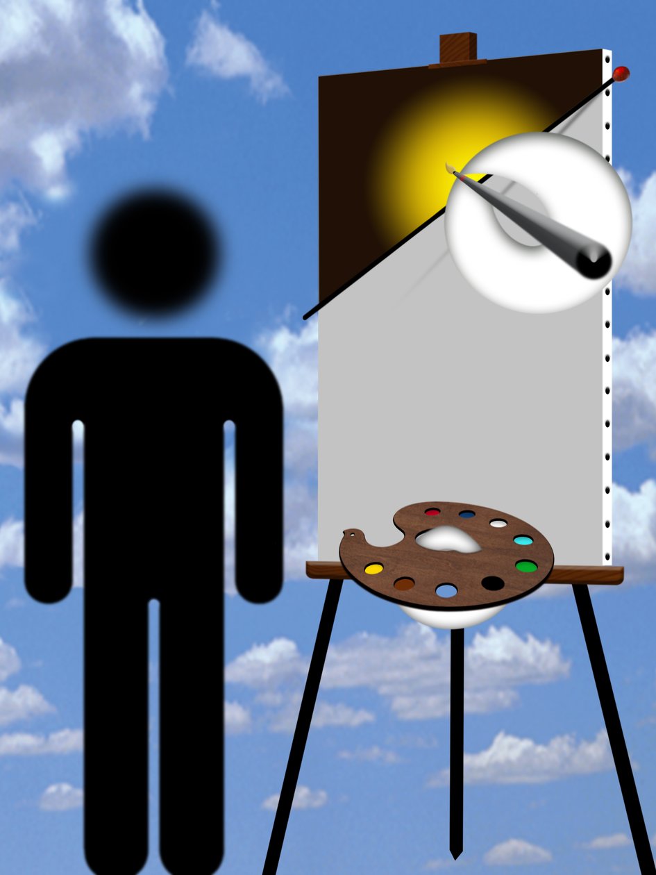 Maler und Modell (II) von Alexander Eibach