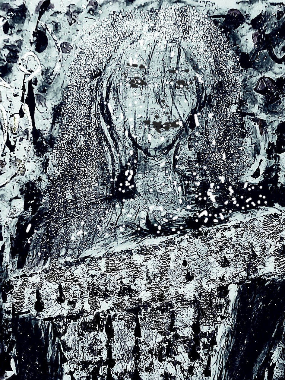 Dame in Schwarz von Margareta Uliarte