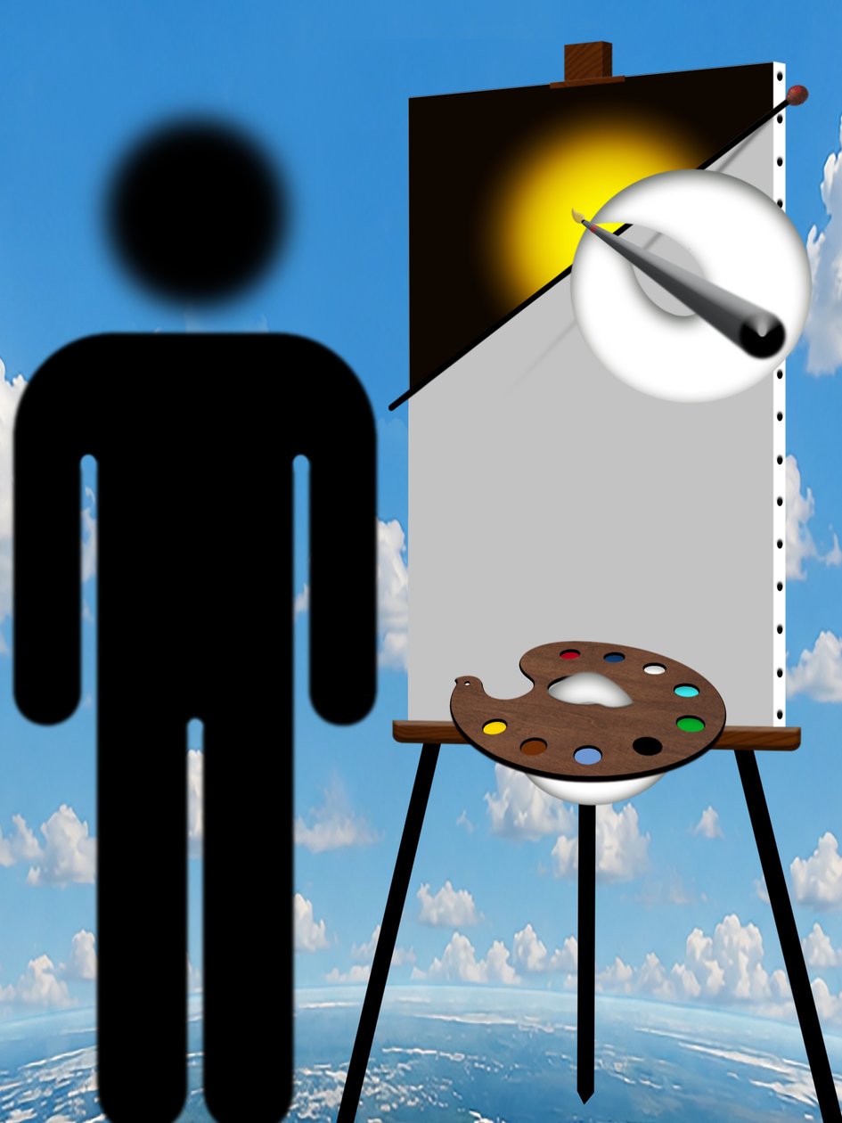 Maler und Modell (I) von Alexander Eibach