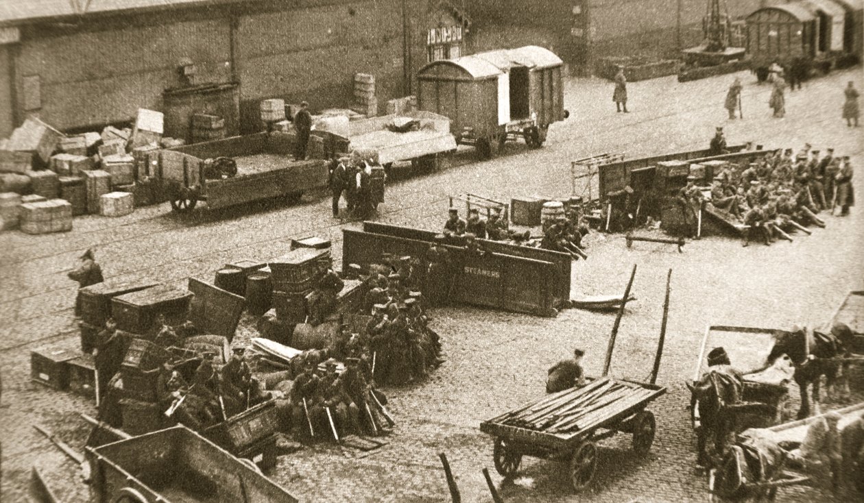 Das 2. Bataillon des Royal Sussex Regiments, Belfast, Irland von AE Brown