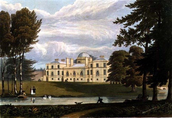 Chiswick House, graviert von Robert Havell und Sohn von A.V. Copley (after) Fielding