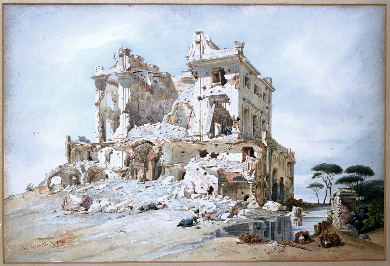 Phase der Eroberung des Schiffes. Römische Republik von A. Cicconetti