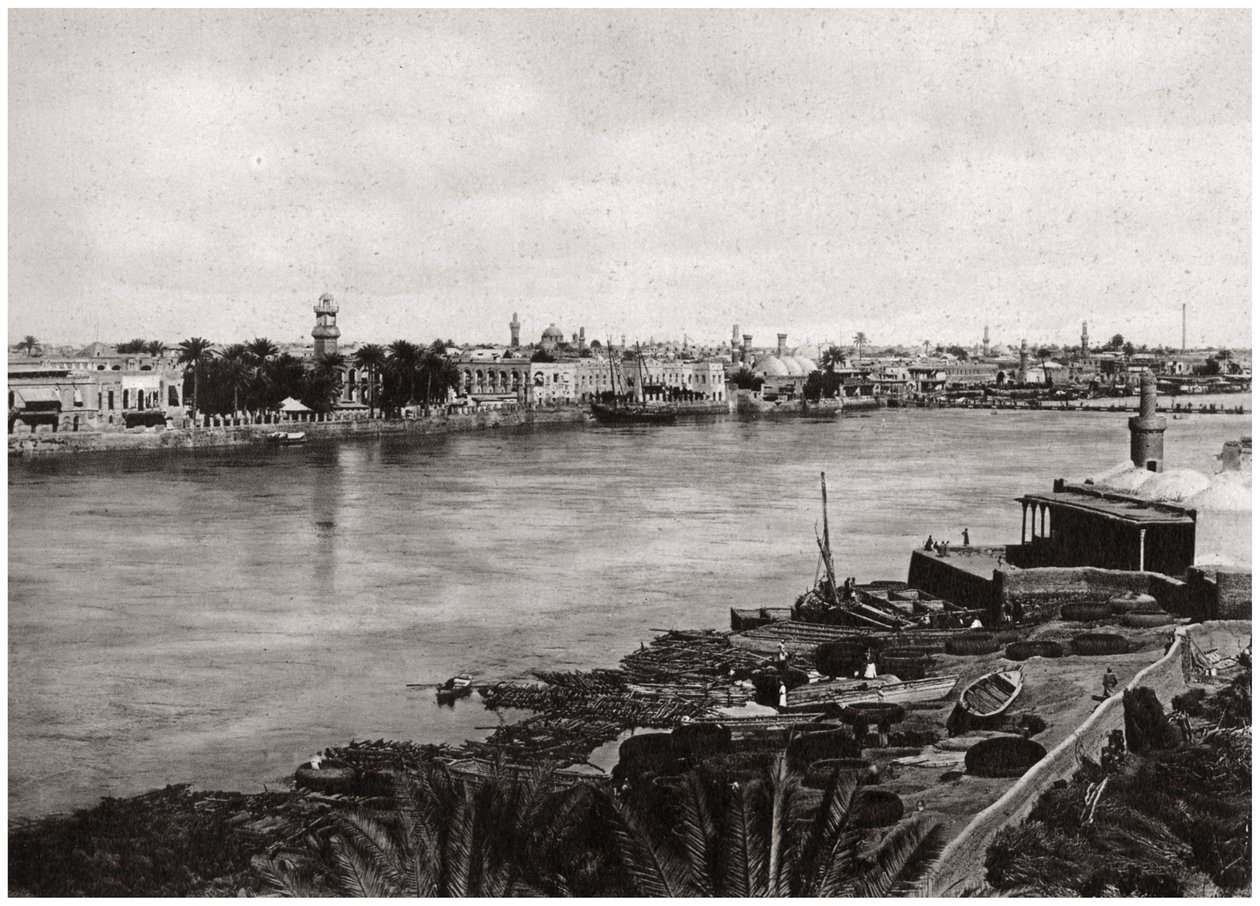 Modernes Bagdad, die Stadt der Kalifen, Irak, 1925 von A. Kerim
