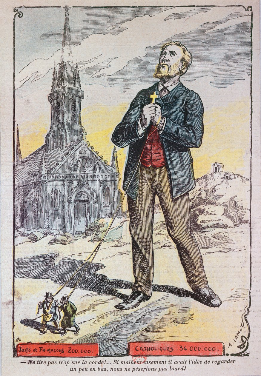 Karikatur aus der katholischen Zeitschrift 