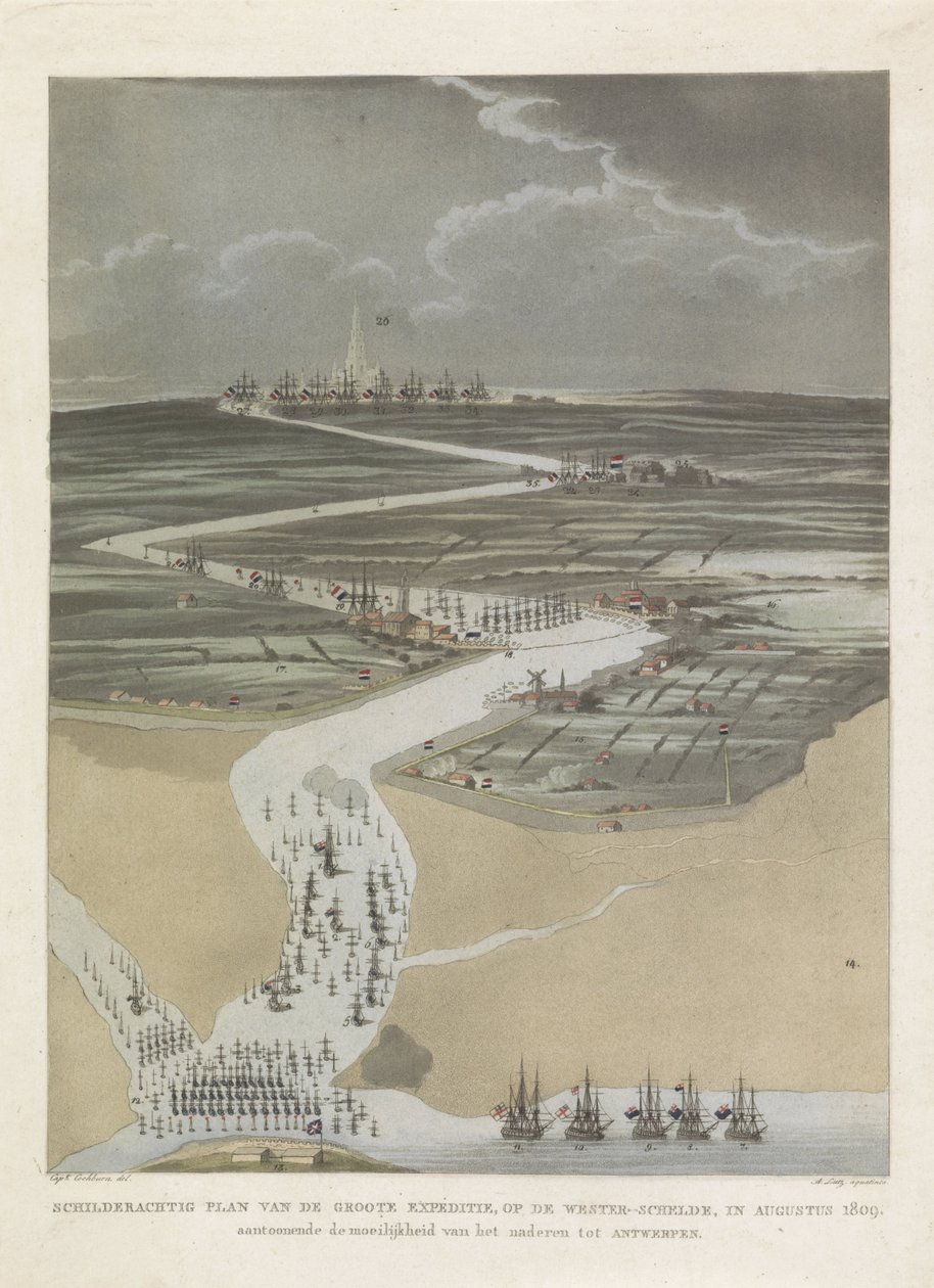 Britische Expedition nach Antwerpen, 1809 von A. Lutz