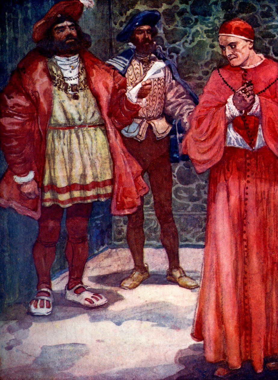 Heinrich schickte Wolsey vom Hof, ca. 1529, 1905 von A. S. Forrest