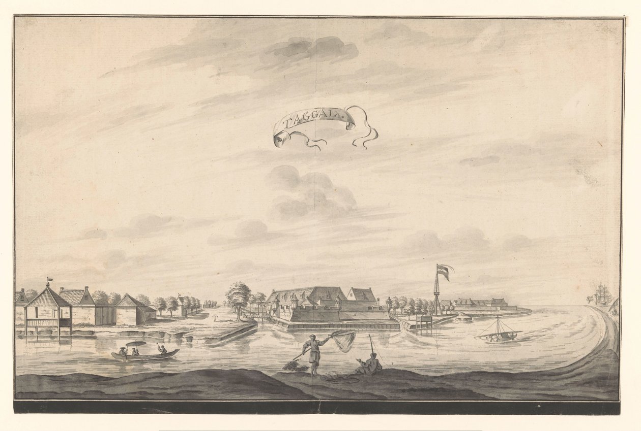 Ansicht von Tegal von A. de Nelly (possibly)