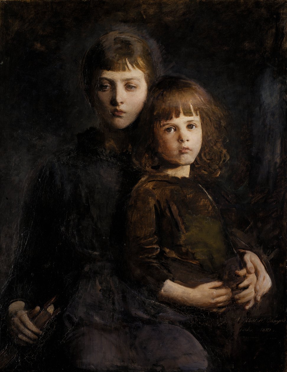 Bruder und Schwester Mary und Gerald Thayer, 1889 von Abbott Handerson Thayer