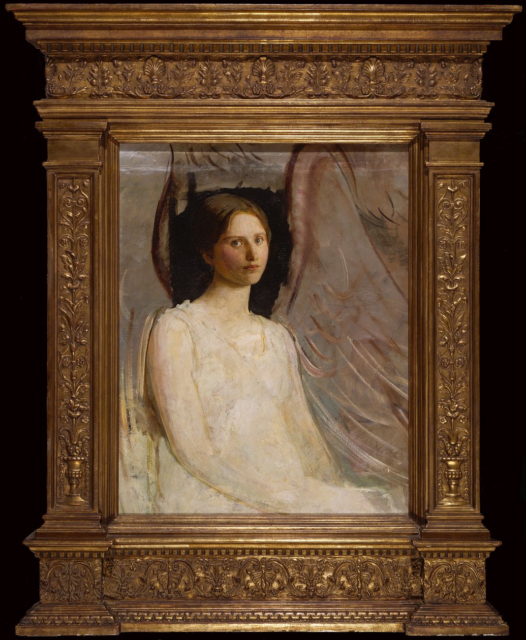 Studie für sitzenden Engel von Abbott Handerson Thayer