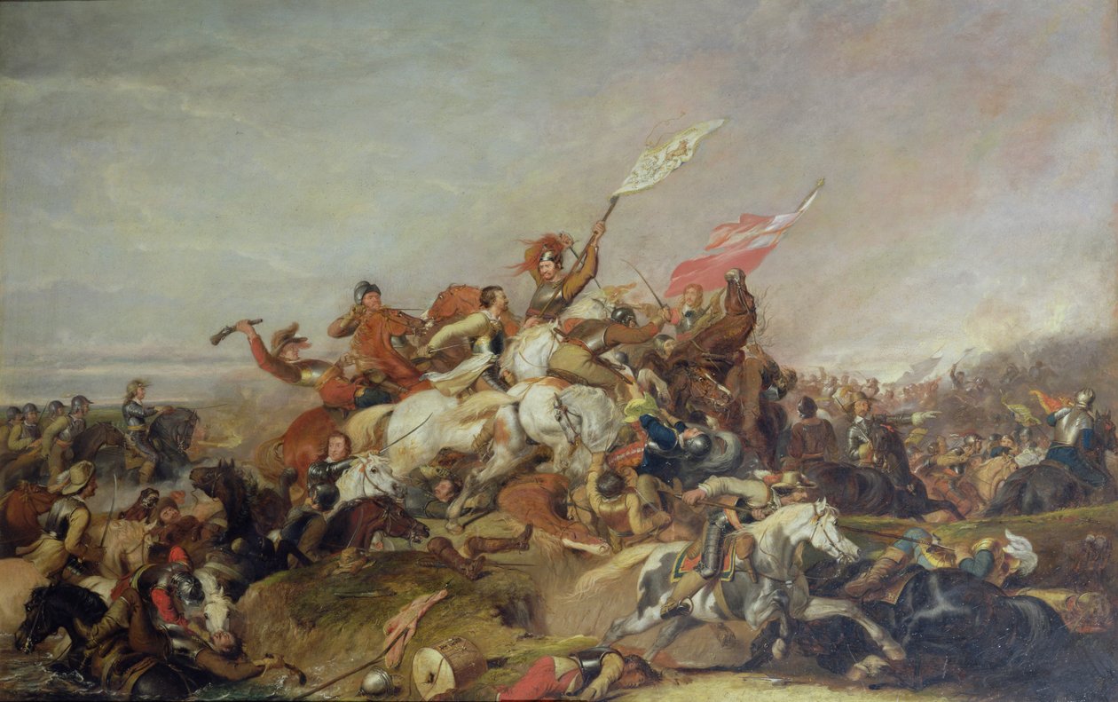 Die Schlacht von Marston Moor im Jahr 1644, 1819 von Abraham Cooper