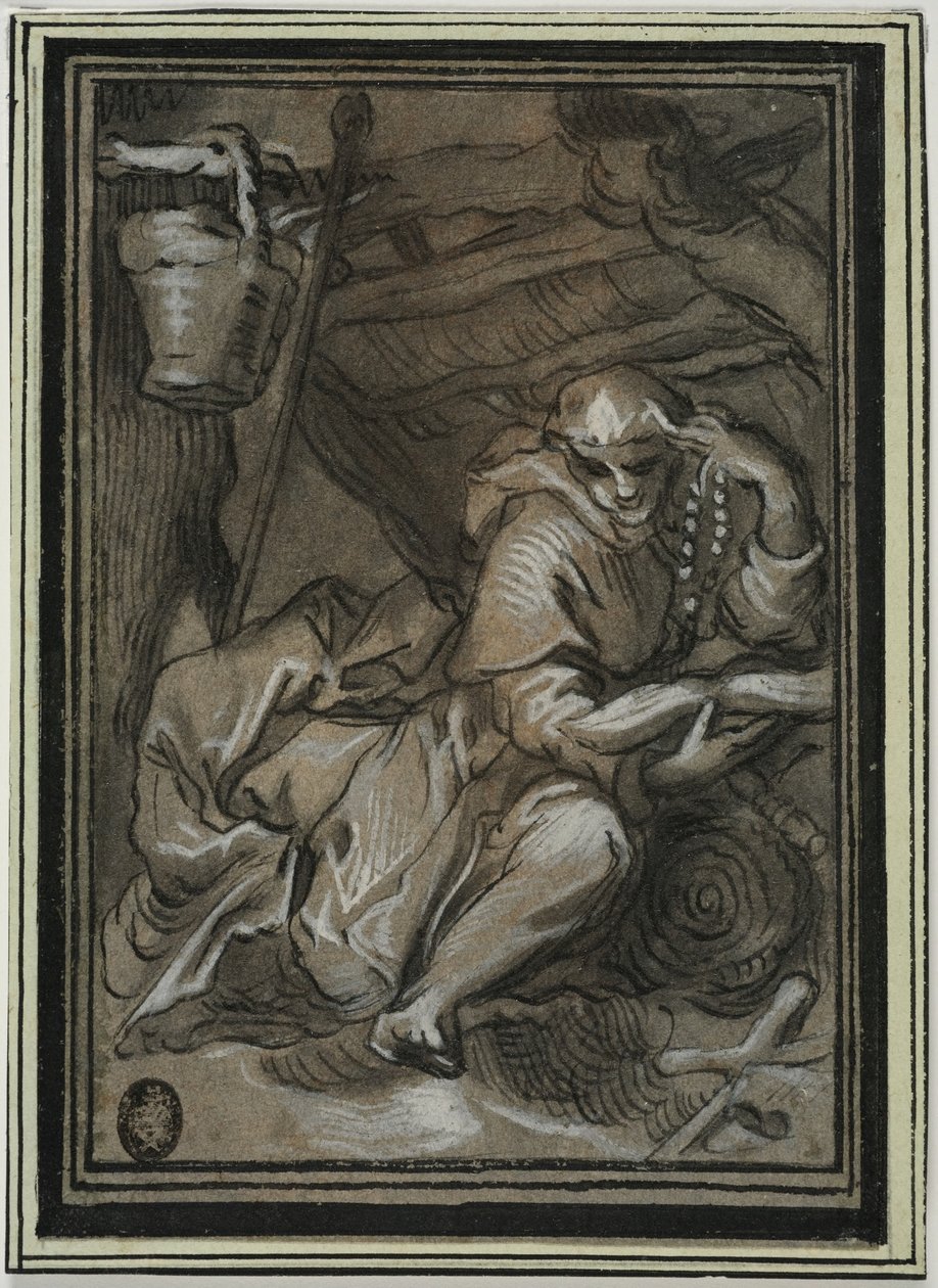 Der heilige Hilarion von Abraham Bloemaert