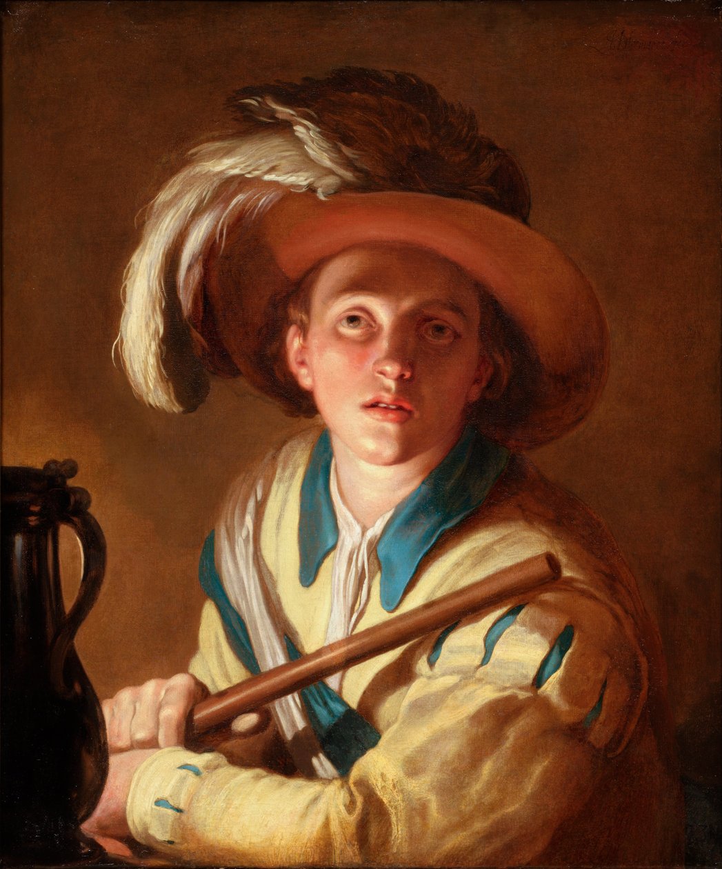 Der Flötenspieler von Abraham Bloemaert