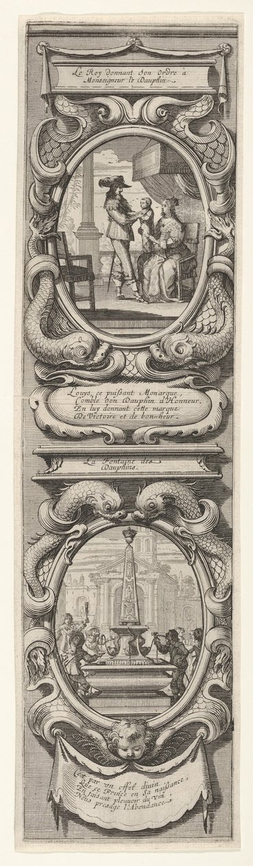 Allegorien zu Ehren der Geburt des Dauphins, ca. 1638 von Abraham Bosse