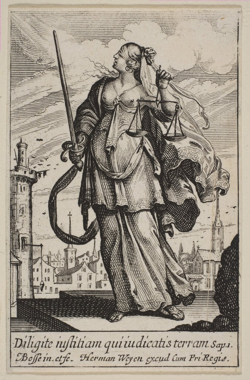 Gerechtigkeit, 1636 von Abraham Bosse