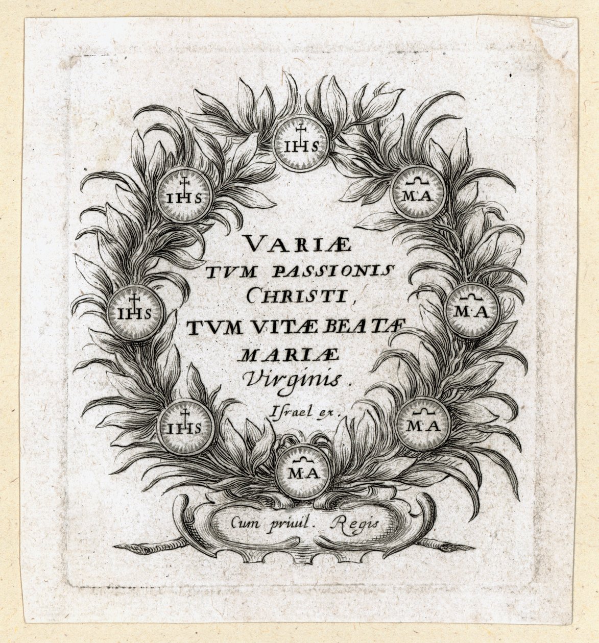 Die Wunder der Passion. Frontispiz für Callots (Gravur) von Abraham Bosse