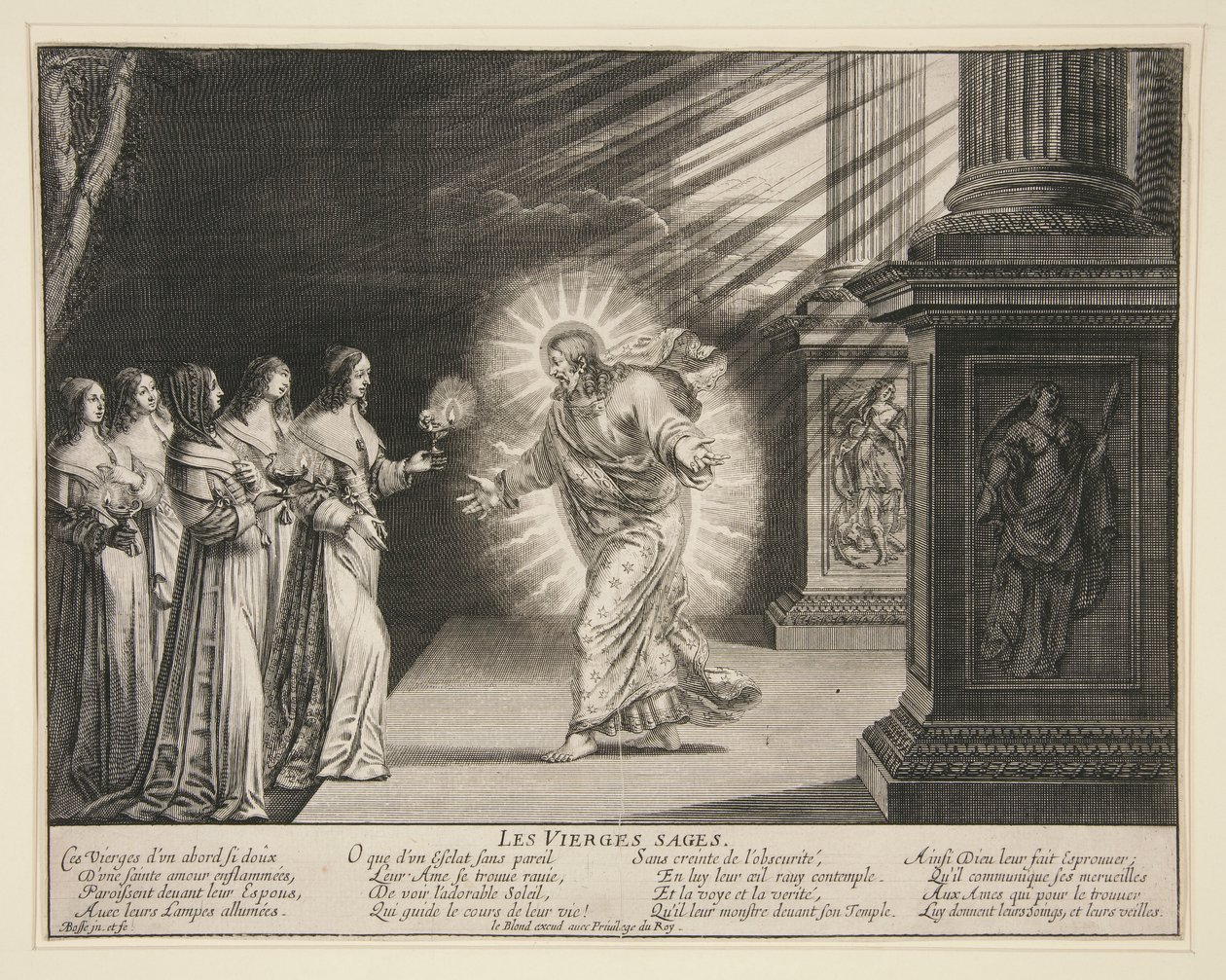 Les Vierges Sages: Les Vierges Folles (6 von 7 Drucken in der Serie) von Abraham Bosse