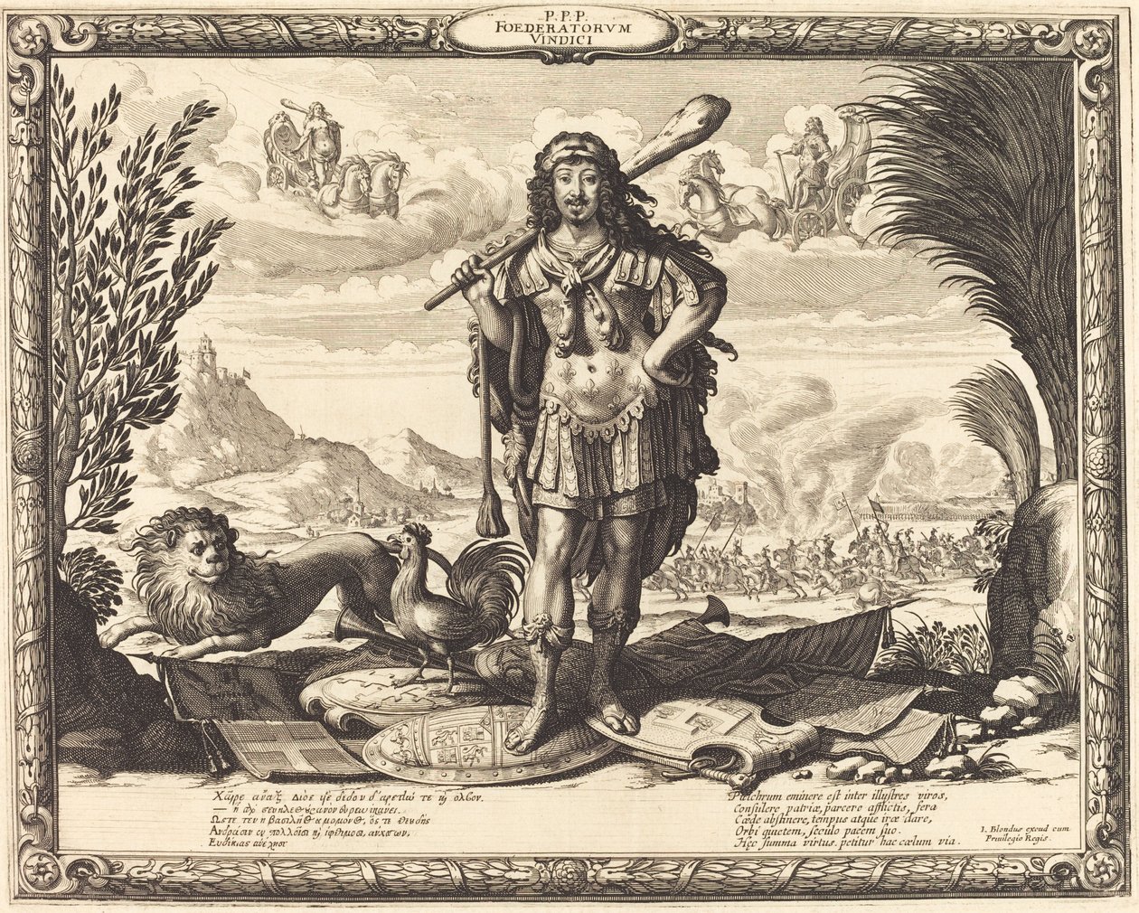 Ludwig XIII. als Herkules von Abraham Bosse