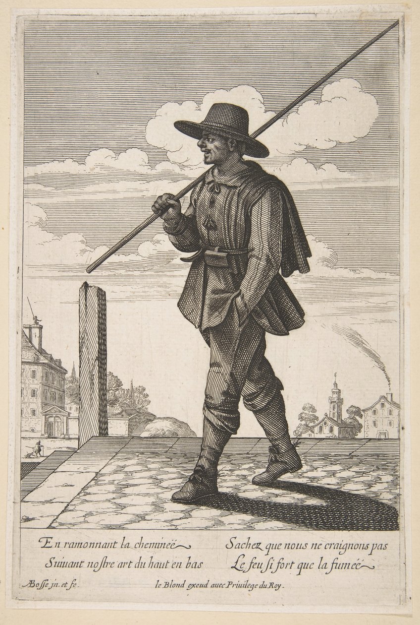 Der Schornsteinfeger, Mitte bis Ende des 17. Jahrhunderts von Abraham Bosse