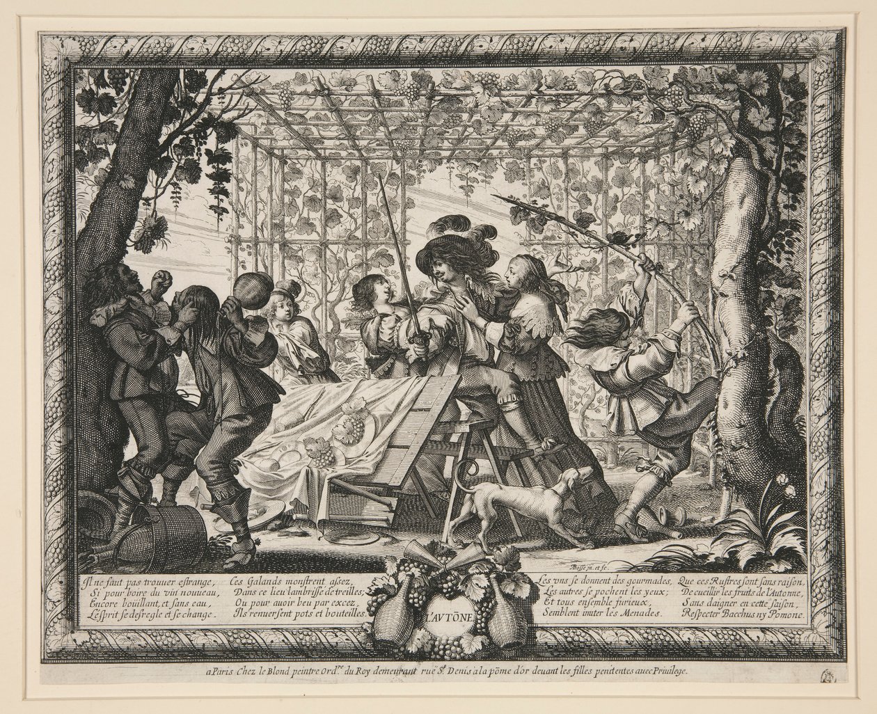 Die vier Jahreszeiten: Herbst von Abraham Bosse