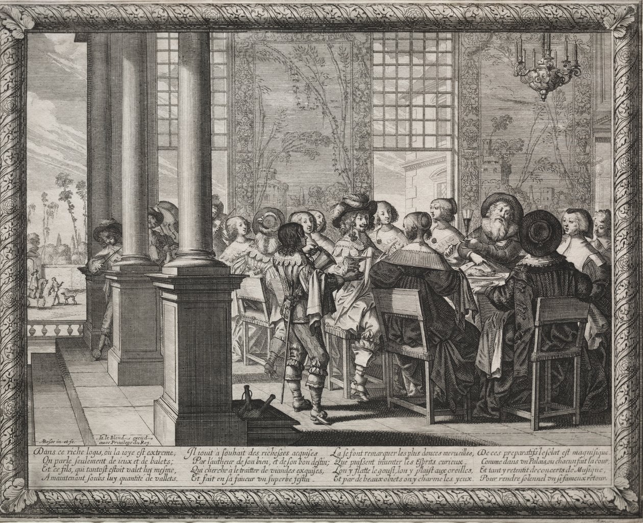 Der verlorene Sohn: Das Fest zu Ehren der Rückkehr des Verlorenen von Abraham Bosse