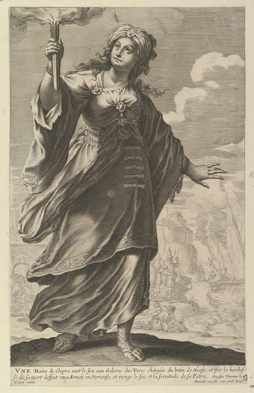 Une Dame de Chypre, 1647 von Abraham Bosse