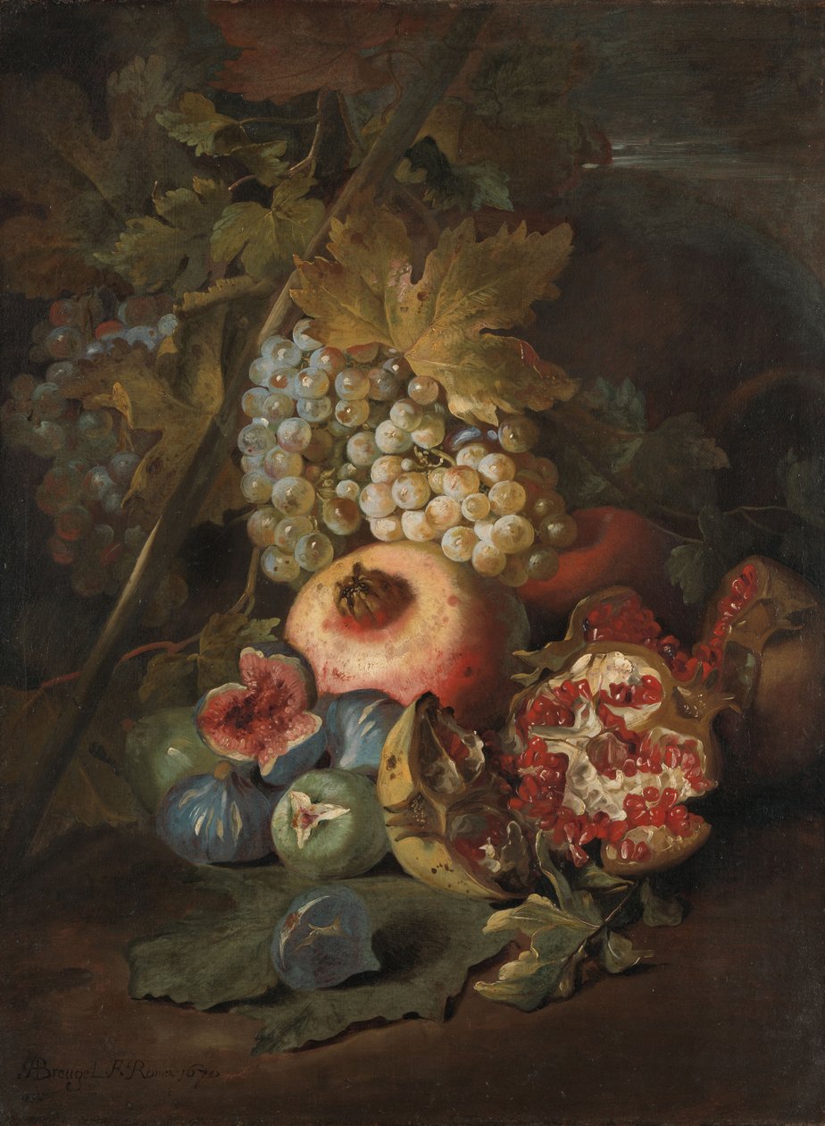 Traubenbündel von Abraham Brueghel