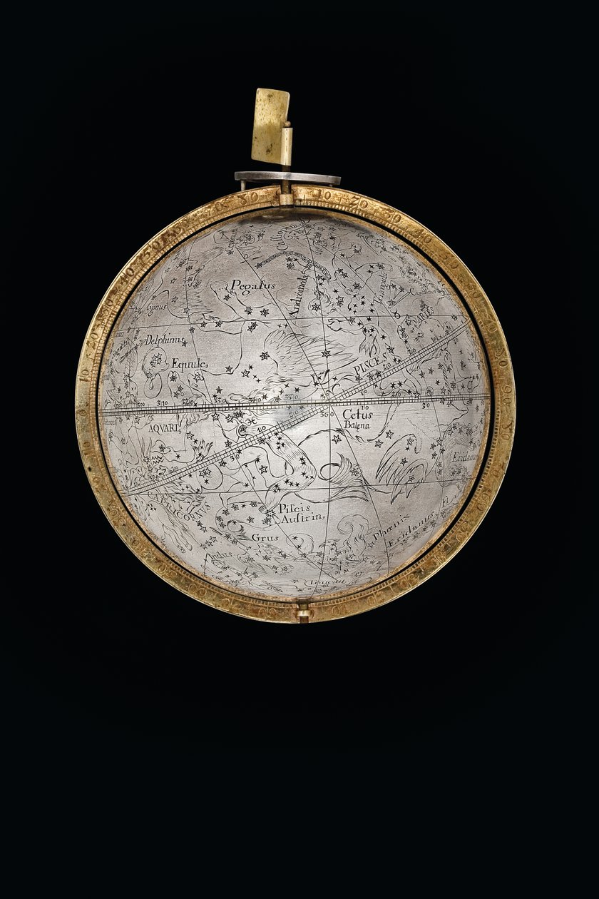 Zwei außergewöhnliche terrestrische und himmlische Globen, getragen von Herkules und Atlas, Augsburg, 1697-99 von Abraham Drentwett