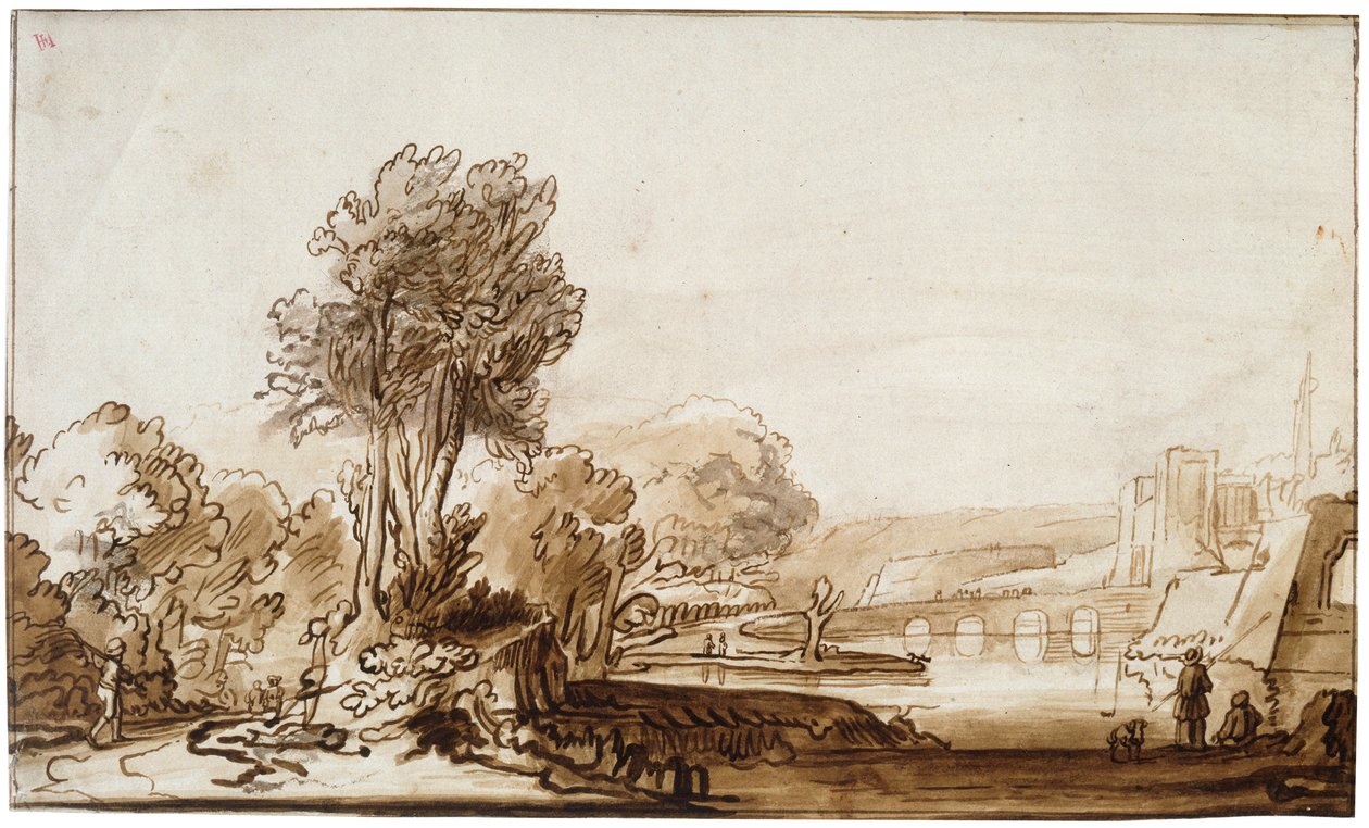 Ein Tor zum Schloss, 17. Jahrhundert von Abraham Furnerius