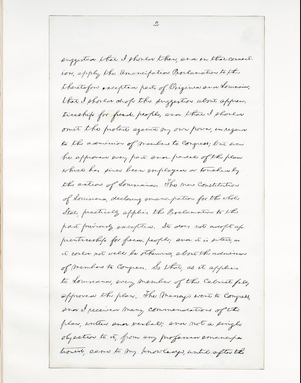 Autographisches Manuskript von Lincolns letzter Ansprache als Präsident, gehalten in Washington, D.C., aus dem Fenster des Weißen Hauses am Abend des 11. April 1865 von Abraham Lincoln