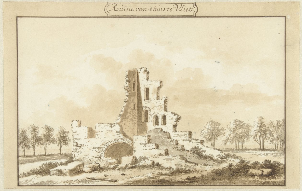 Ruine des Hauses zu Vliet in der Lopikkerwaard
