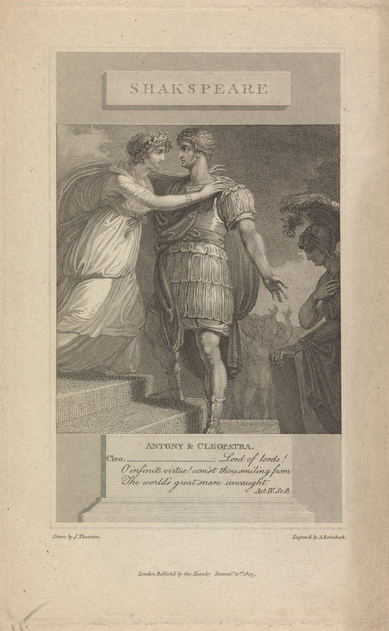 Antonius und Cleopatra Akt IV Szene 8 von Abraham Raimbach
