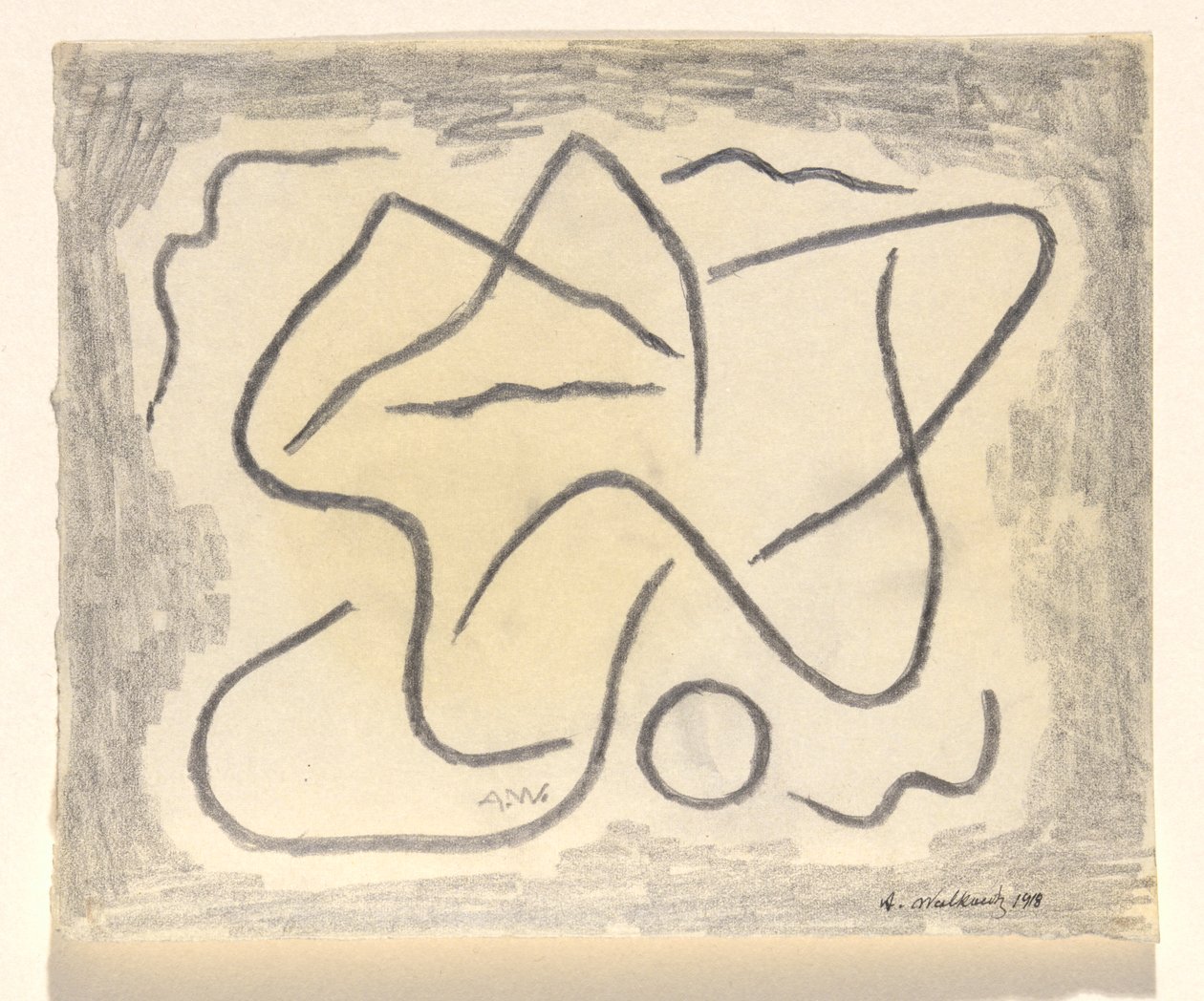 Rhythmische Linien: Abstraktion von Abraham Walkowitz