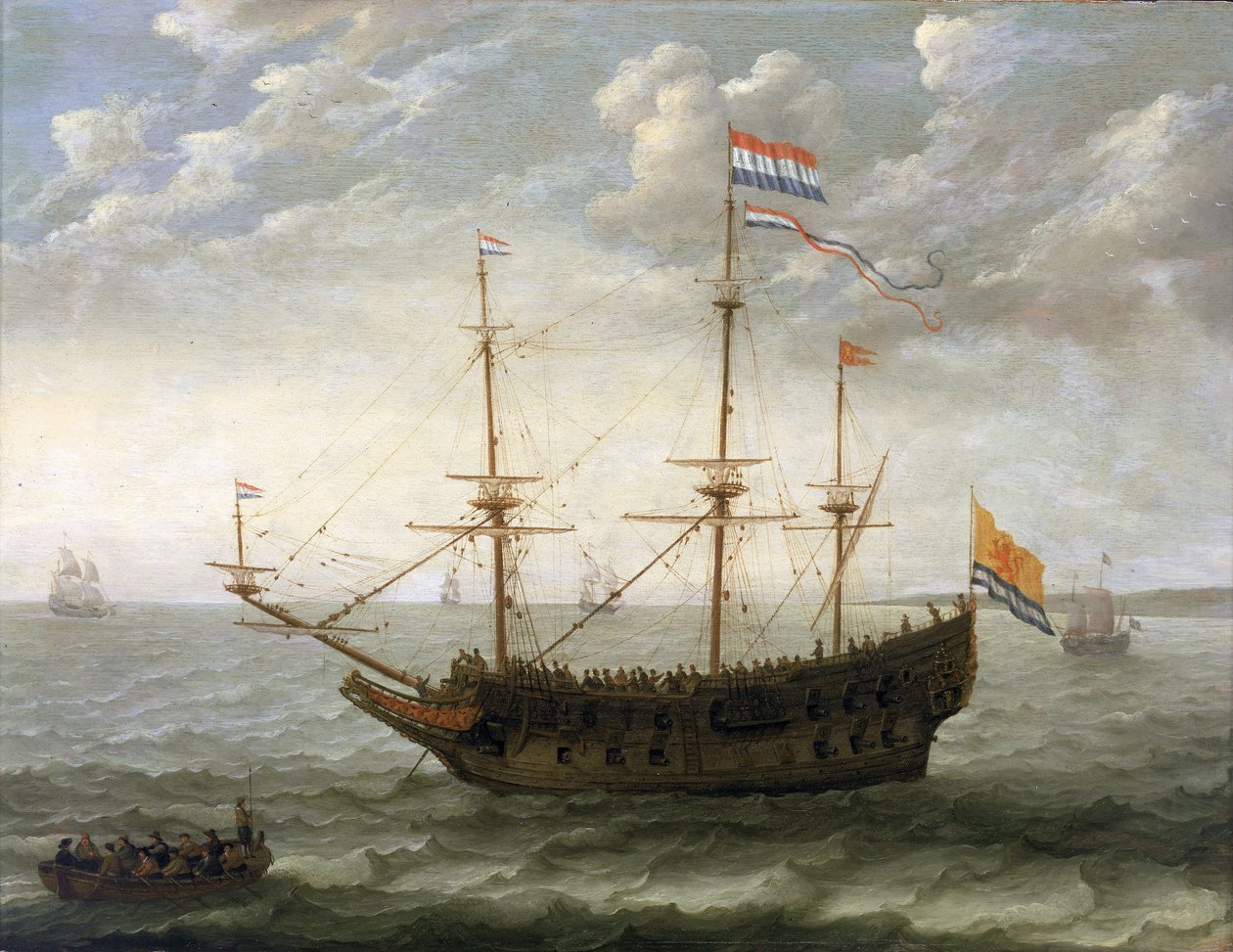 Ein Schiff aus Zeeland (Niederlande) von Abraham Willaerts