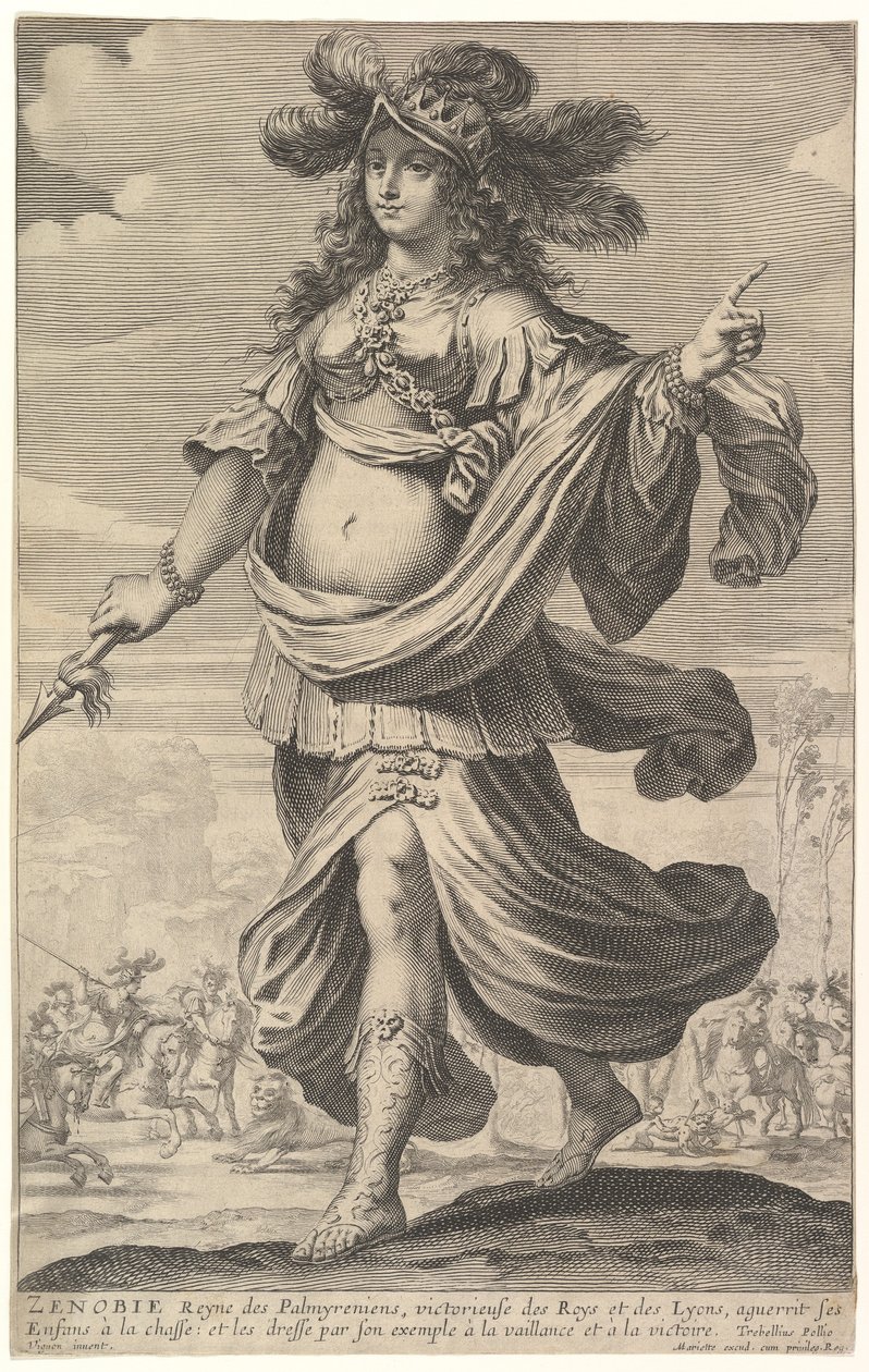 Zenobia, eine Illustration aus Pierre Le Moynes 
