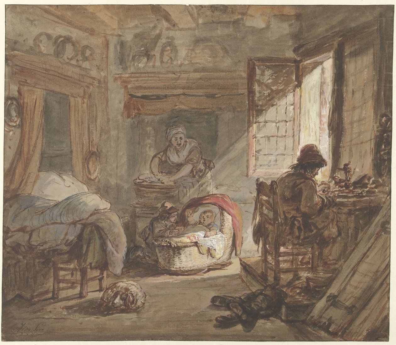 Interieur mit Familie von Abraham van Strij (I)