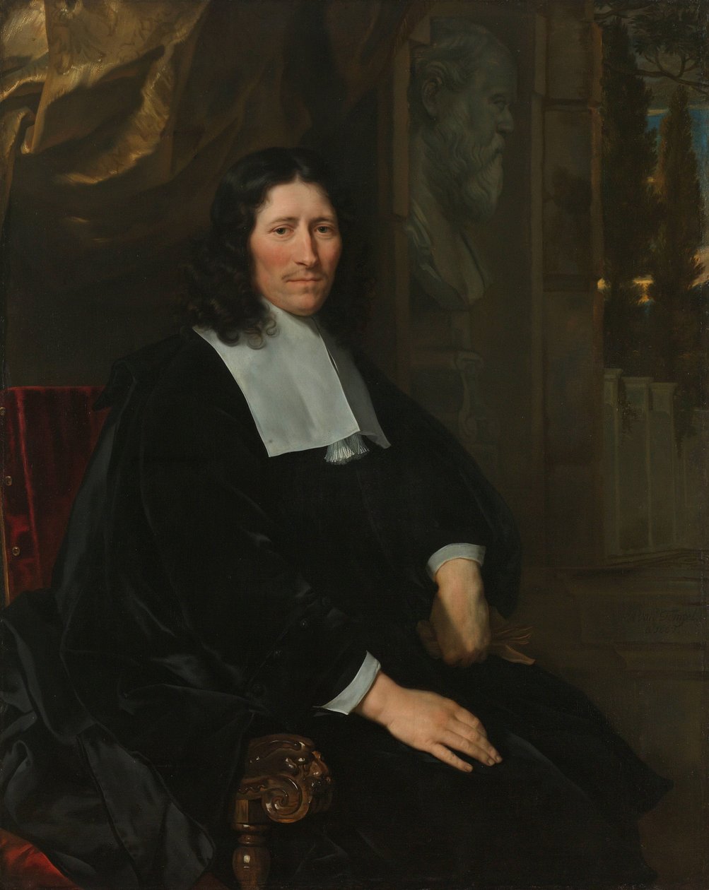 Porträt von Pieter de la Court von Abraham van den Tempel