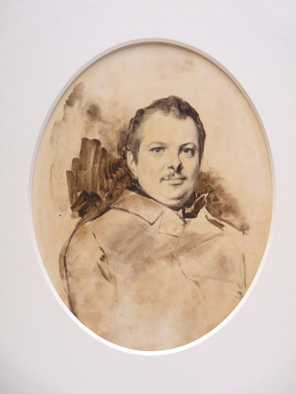 Porträt von Honoré de Balzac von Achille Devéria